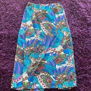 Colorful Paisley Print Women's Skirt